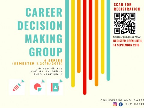 CAREER DECISION MAKING GROUP (FOR 3RD YEAR HS STUDENTS)