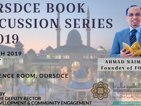 INVITATION TO ATTEND ODRSDCE BOOK DISCUSSION SERIES 2/2019 - COGNITIVE SURPLUS (CREATIVITY AND GENEROSITY IN A CONNECTED AGE) BY BR. AHMAD NAIM JAAFAR, FOUNDER OF FORESIGHT