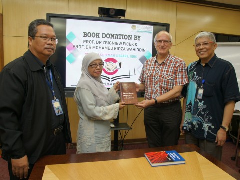 Book Donation Event at IIUM Main Library (Dar Al-Hikmah). 
