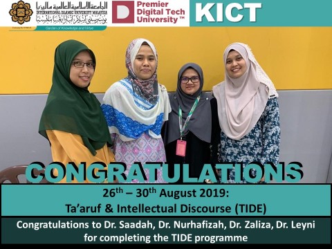 Congratulation on Completing TIDE Programme