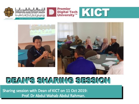 Sharing session with Dean of KICT