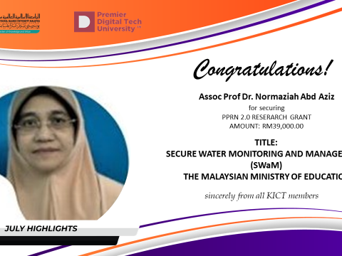 Congratulations to  Assoc. Prof. Dr. Normaziah Bt. Abd Aziz