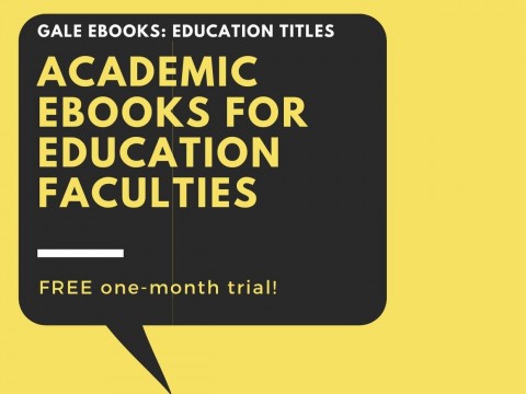 e-books on trial : Academic eBooks for Education Faculties