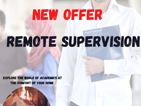 NEW OFFER - REMOTE SUPERVISION