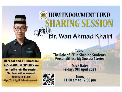 IIUM Endowment Fund Sharing Session with Br. Wan Ahmad Khairi 