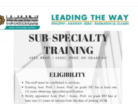 Tips of the Month : Sub-Specialty Training