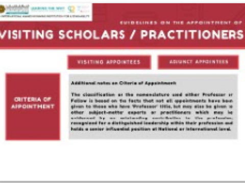 Tips of the Month: Visiting Scholars/Practitioners Guidelines