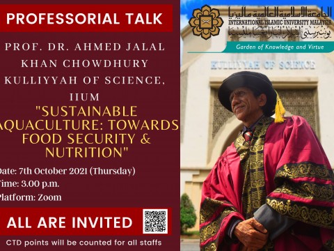 PROFESSORIAL TALK BY PROF. DR. AHMED JALAL KHAN CHOWDHURY