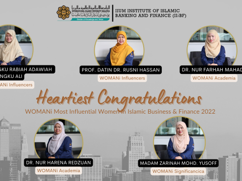 Heartiest Congratulations : WOMANi Most Influential Women in Islamic Business & Finance 2022