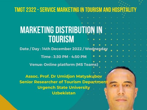 A session on Marketing Distribution in Tourism