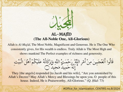 Al-MAJID,Al-WAHID,AL-QADIR,Al-SAMAD and Al-AHAD