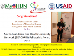 Congratulations!!! | Dr. Mohd Arifin Kaderi | Fellowship Award 2018