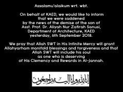 Message of Condolence