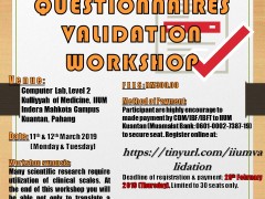 QUESTIONNAIRES VALIDATION WORKSHOP 2019