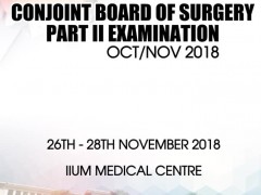 Conjoint Board of Surgery Part II Examination Oct/Nov 2018
