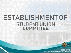 ESTABLISHMENT OF STUDENT UNION COMMITTEE