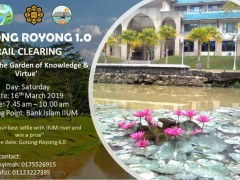 Gotong Royong 1.0 - river trail cleaning in IIUM