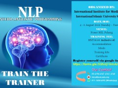 NLP (NEURO-LINGUISTIC PROGRAMMING) (4 - 6 August 2019 / Sunday - Tuesday)