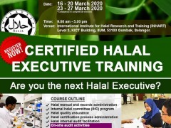 Certified Halal Executive Training March 2020