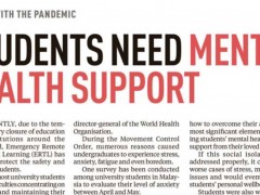 STUDENTS NEED MENTAL HEALTH SUPPORT