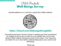 BILAL RESIDENTS WELL-BEING SURVEY