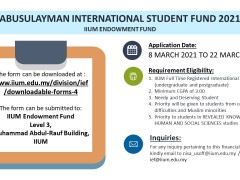 ABUSULAYMAN INTERNATIONAL STUDENT FUND 2021