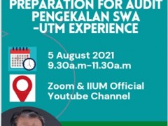 Sharing Session on Preparation for Audit Pengekalan SWA - UTM Experience