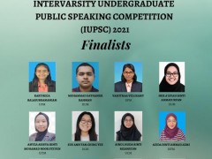 CONGRATULATIONS! Intervarsity Undergraduate Public Speaking Competition (IUPSC) 2021 Finalists