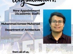 Congratulations - New Appointment: Muhammad Azmeer Muhamad