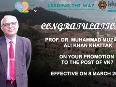 Congratulations on the Promotion to VK7 (Prod. Dr. Muzaffar)