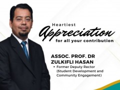 SINCEREST APPRECIATION  ASSOC. PROF. DR. ZULKIFLI HASAN