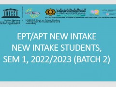 EPT/APT/TPT NEW INTAKE SEM 1, 2022/2023-Batch 2