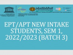 EPT/APT/TPT/MPT NEW INTAKE SEM 1, 2022/2023-Batch 3
