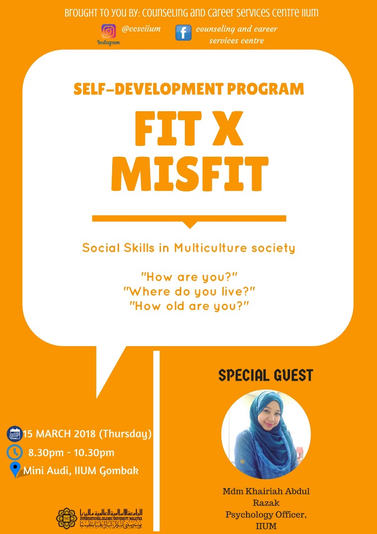 Self-Development Programme : Fit X Misfit