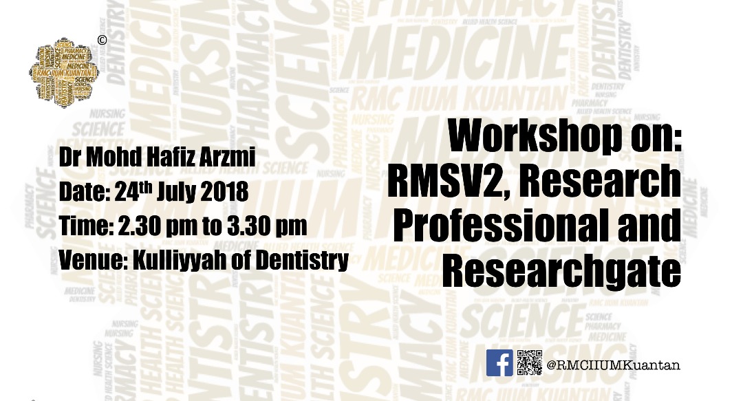 Workshop on: RMSV2, Research Professional and Research Gate