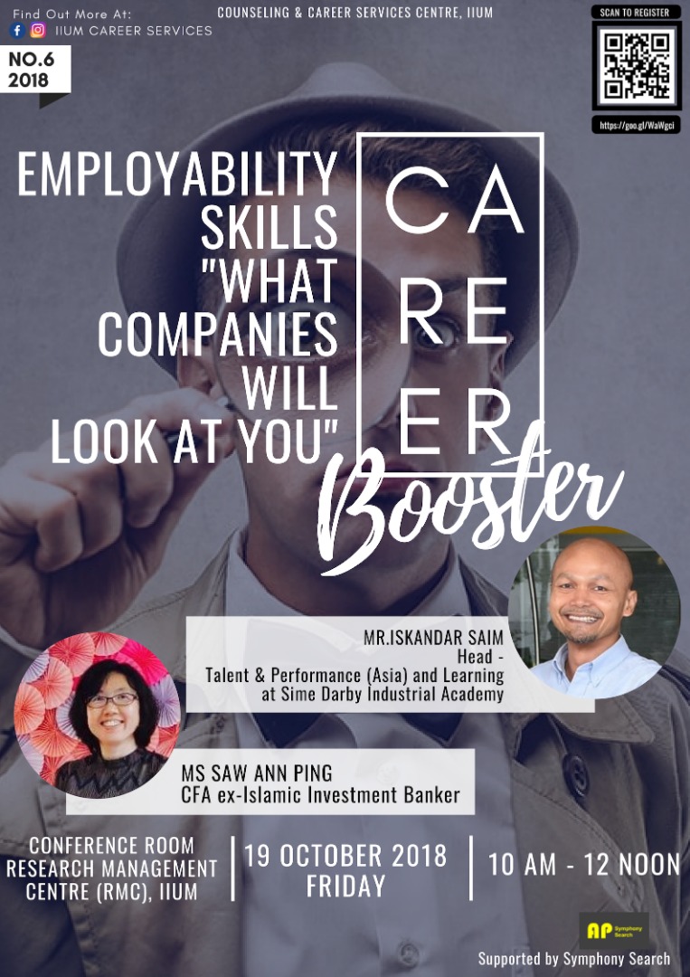 Career Booster : Employability Skills "What Companies Will Look at You"