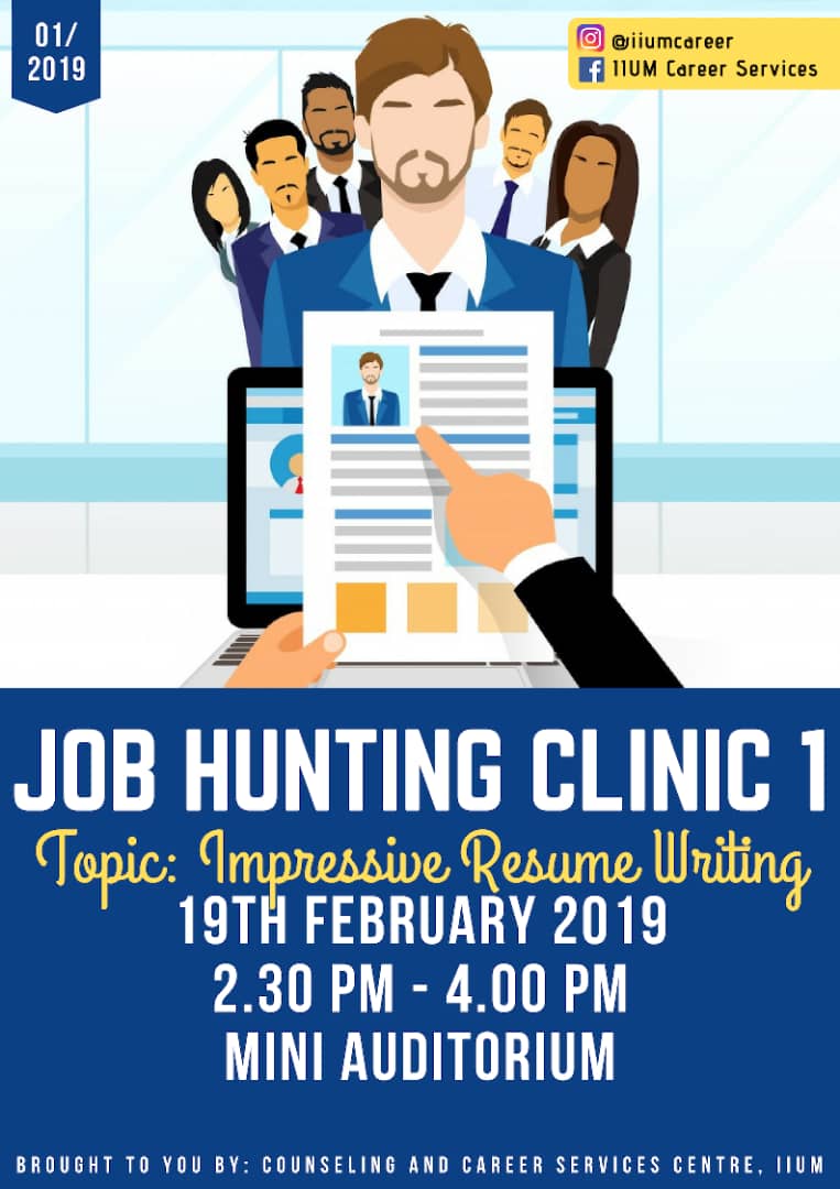 Job Hunting Clinic 1 : Impressive Resume Writing