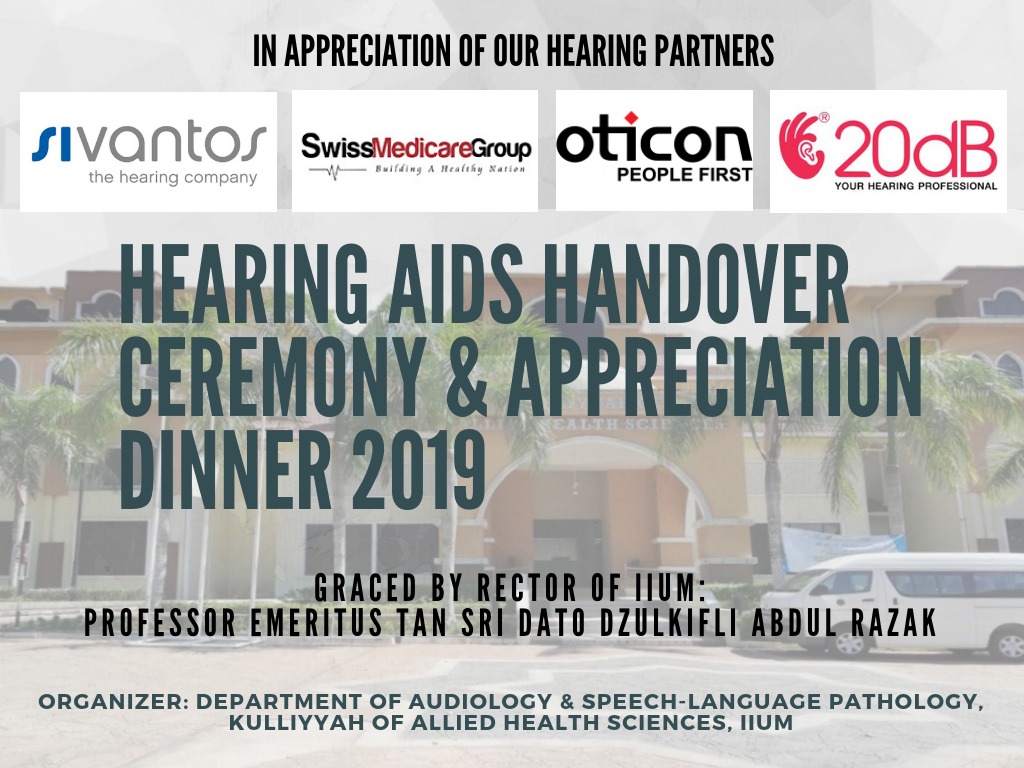 Hearing Aids Handover Ceremony & Appreciation Dinner 2019