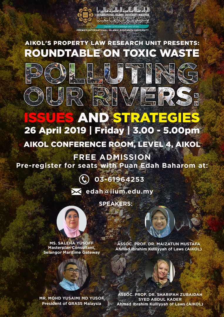 Roundtable on Toxic Waste - Polluting Our Rivers: Issues and Strategies