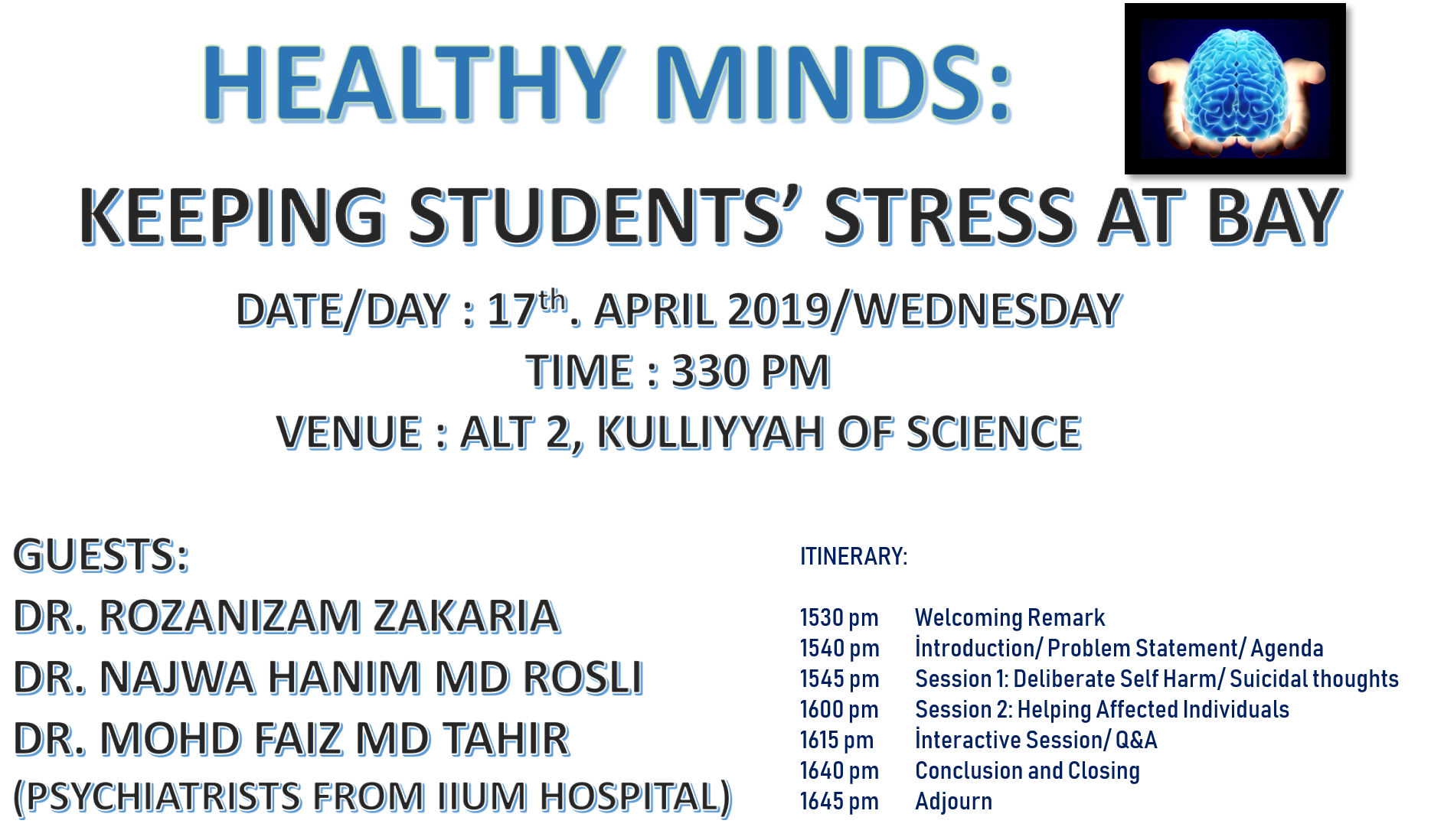 HEALTHY MINDS: KEEPING STUDENTS STRESS AT BAY 