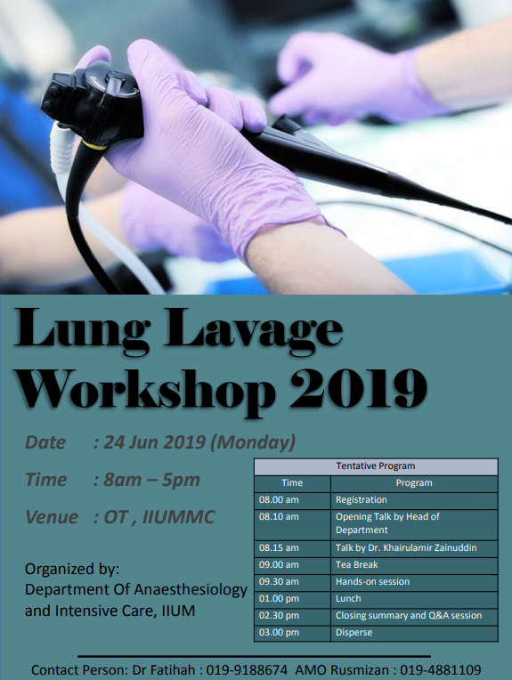 Lung Lavage Workshop 2019