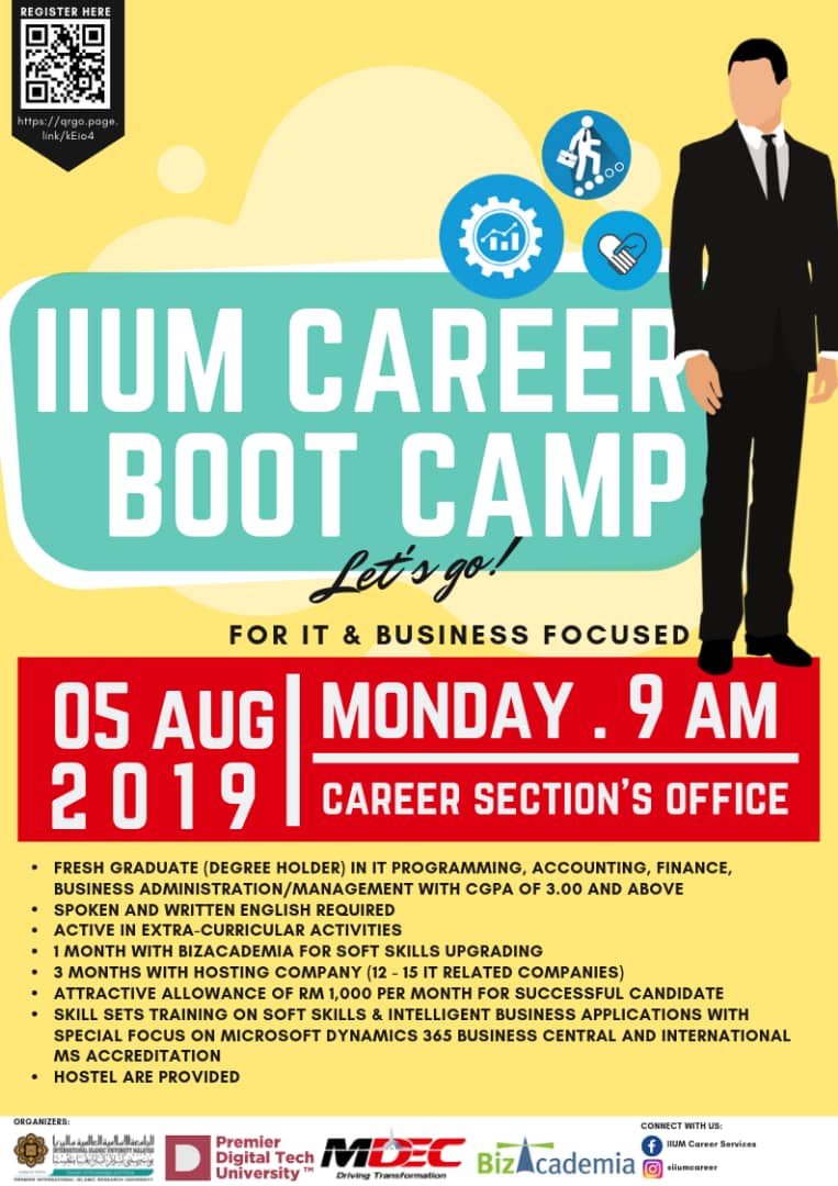IIUM Career Bootcamp for IT & Business Focused