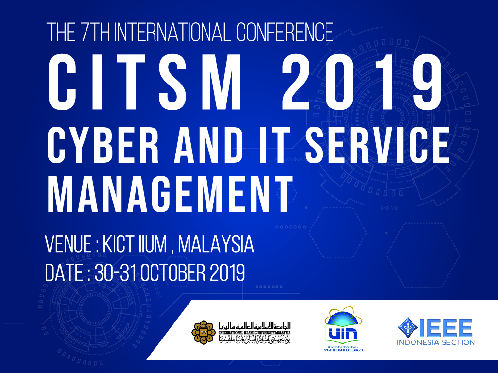 Cyberand IT Service Management CITSM 2019