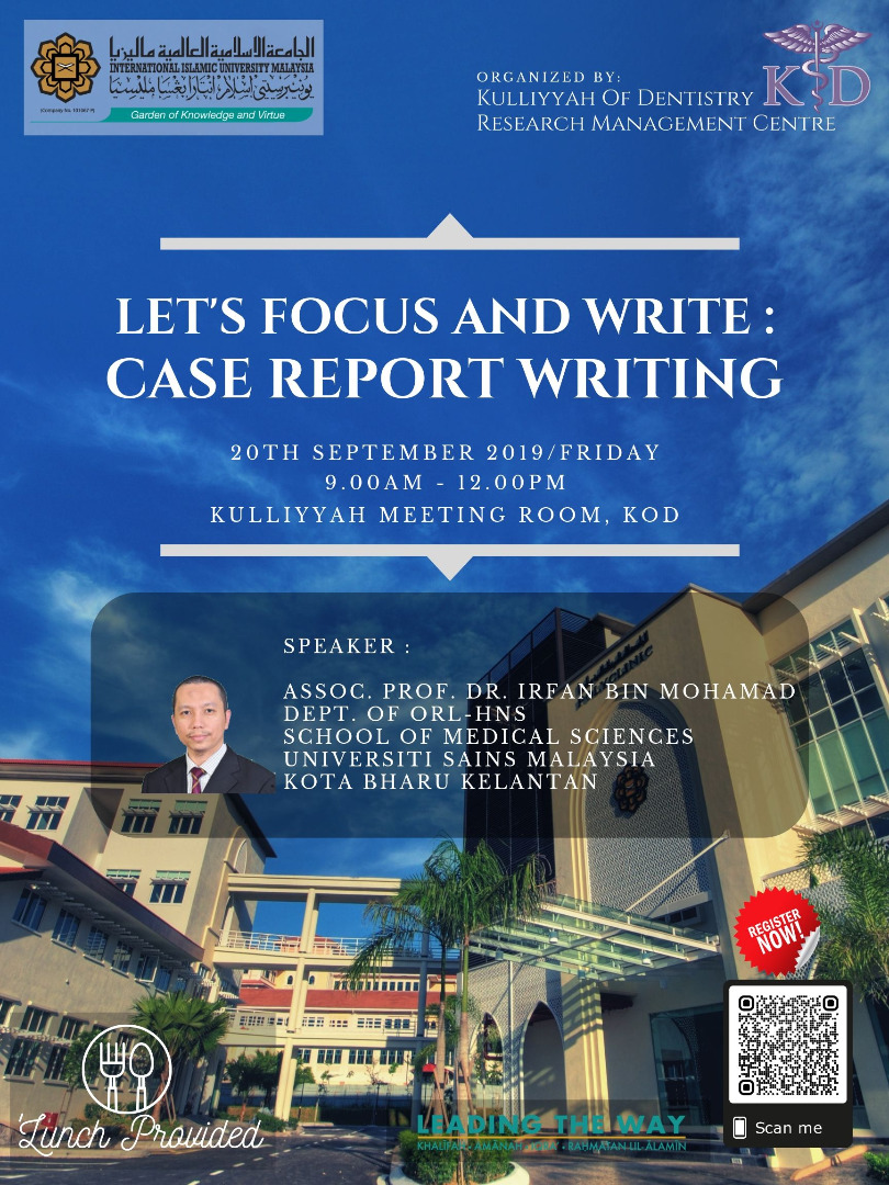 Let's Focus and Write: Case Report Writing