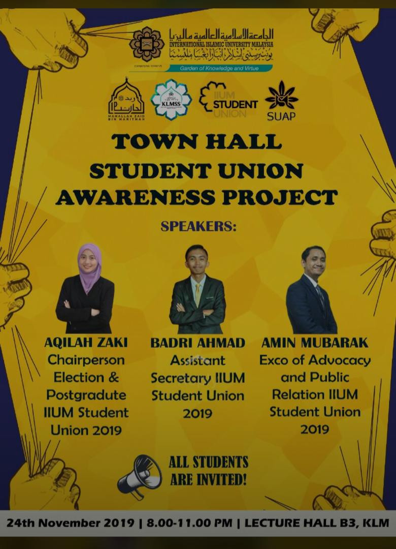 Town Hall Student Union Awareness Project