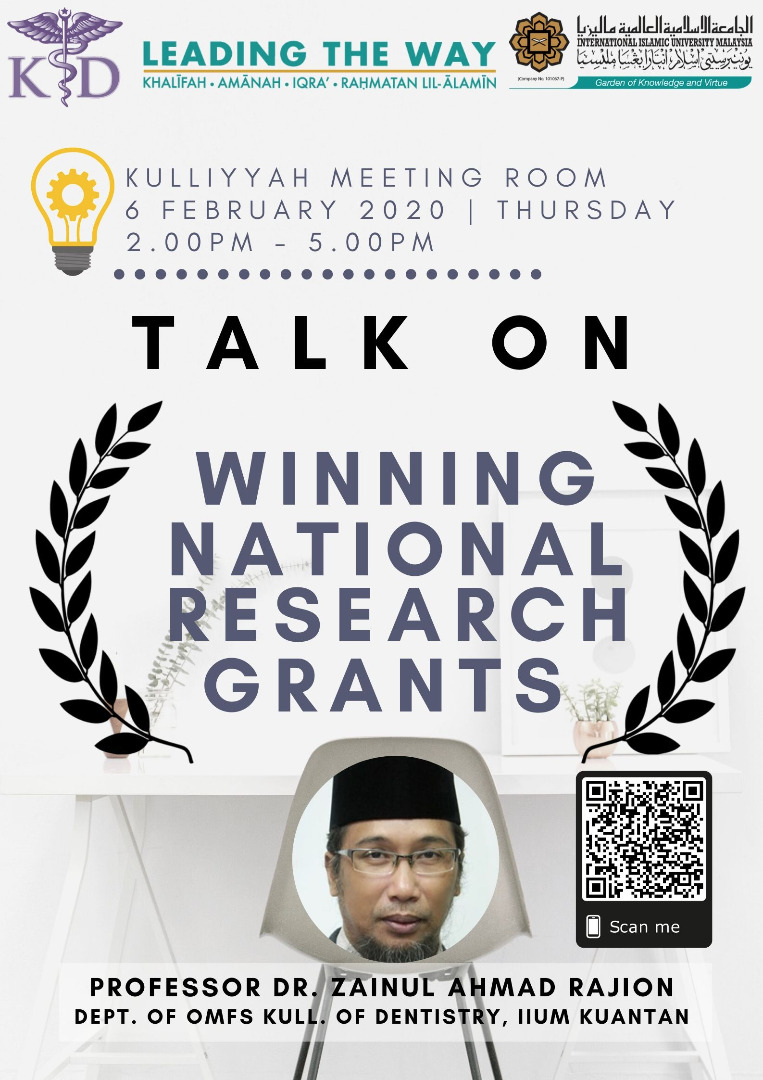 Talk on Winning National Research Grants