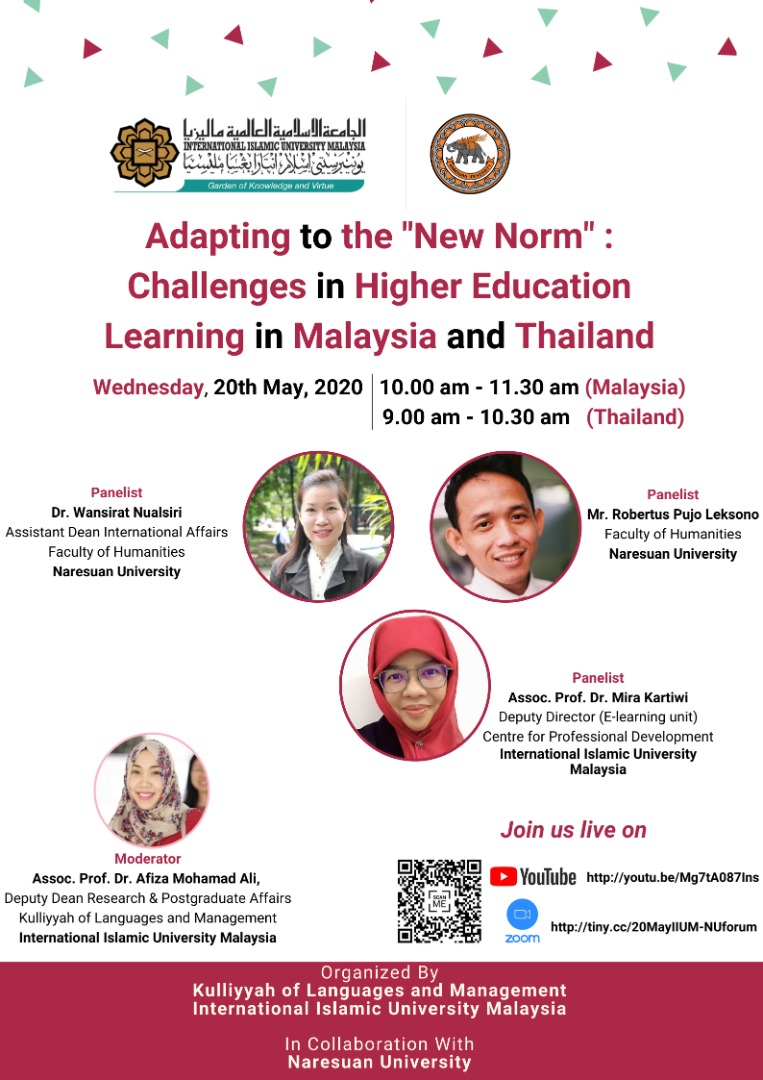 Adapting to the "New Norm" : Challenge in Higher Education Learning in Malaysia and Thailand