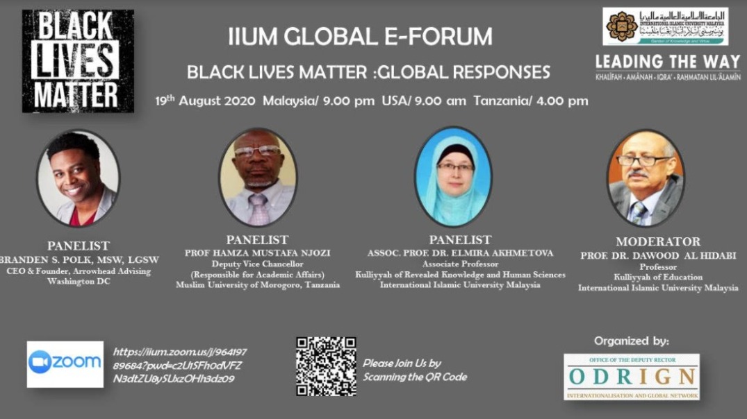 GLOBAL E-FORUM "BLACK LIVES MATTER : GLOBAL RESPONSES”