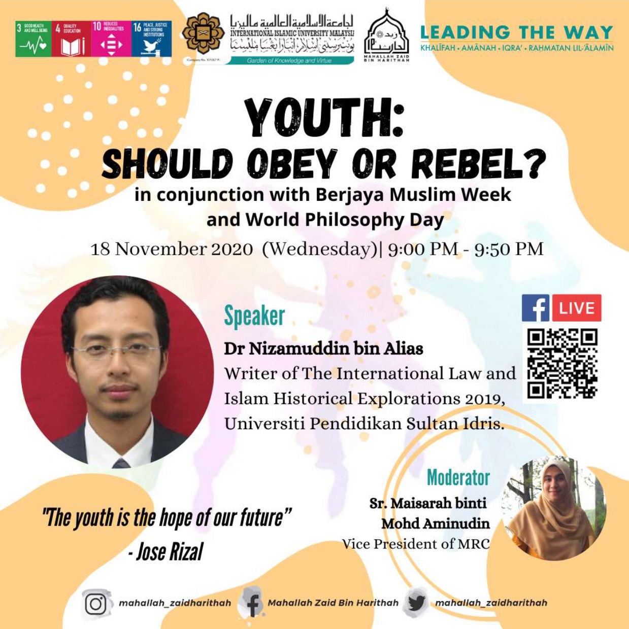 Youth : Should obey or rebel?