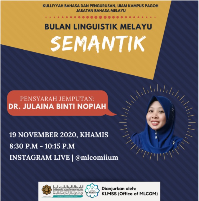 Bulan Linguistik Melayu : Semantik